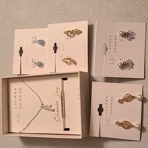 LC LAUREN CONRAD WOMEN'S FASHION JEWELRY BUNDLE 5 ITEMS